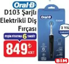ORAL-B D103 ŞARJLI DİŞ FIRÇASI